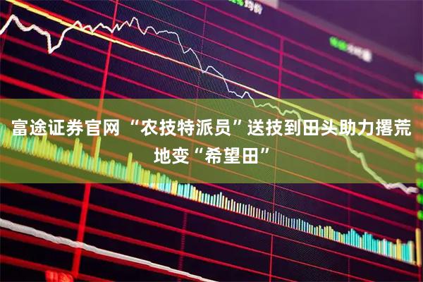 富途证券官网 “农技特派员”送技到田头助力撂荒地变“希望田”