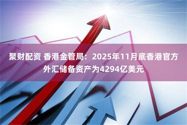 聚财配资 香港金管局：2025年11月底香港官方外汇储备资产为4294亿美元